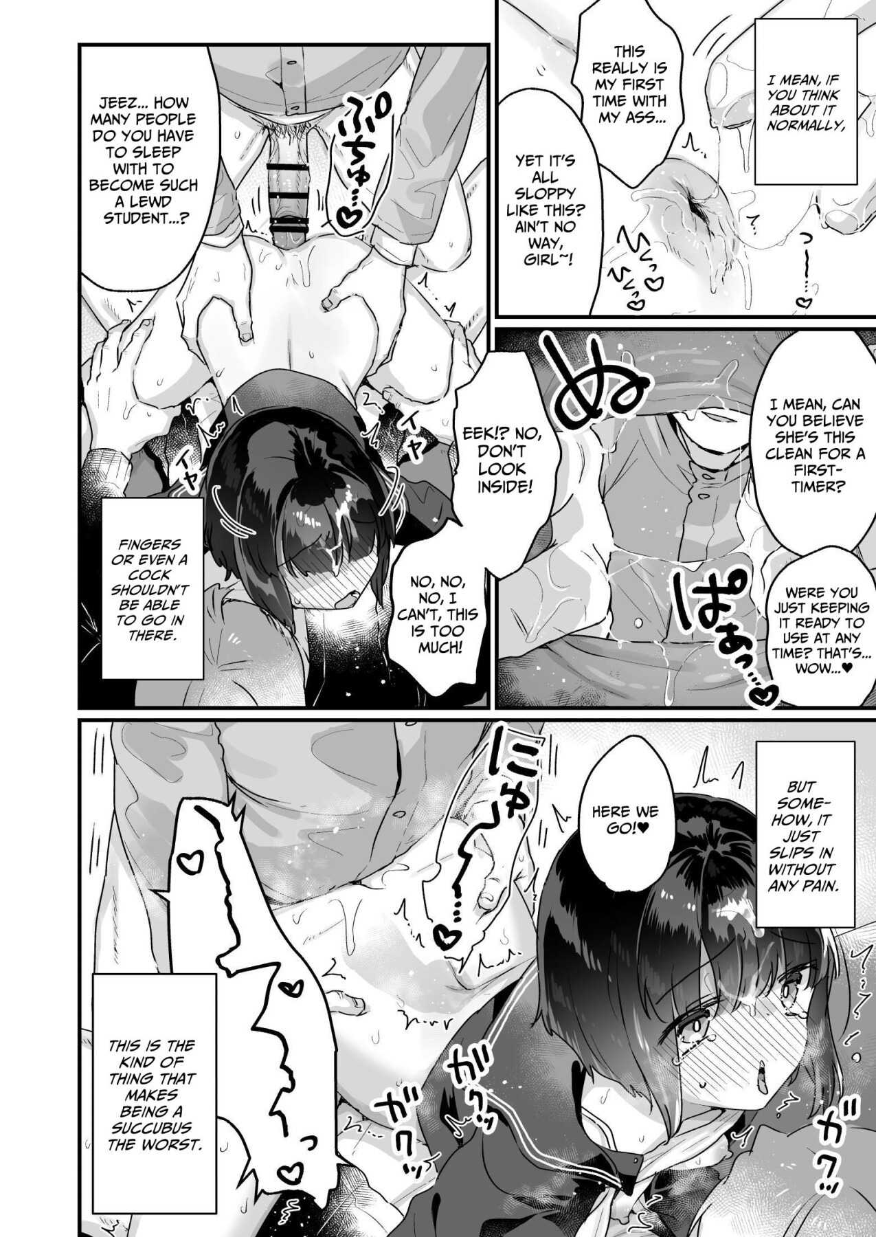 Hentai Manga Comic-Ms. Yamada Became A Succubus Even Though She Didn't Want To ~Train Orgy~-Read-16